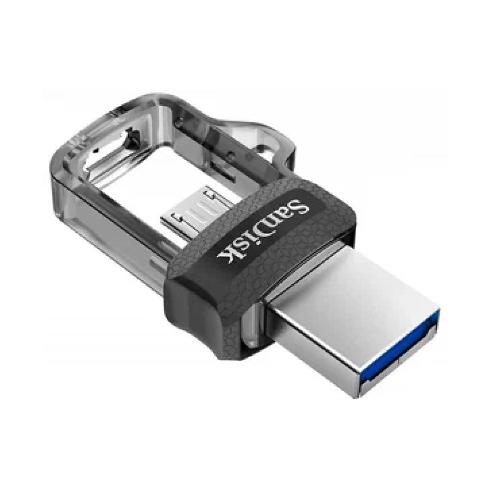 Флеш-накопитель SanDisk Ultra Dual Drive m3.0 128GB Grey & Silver